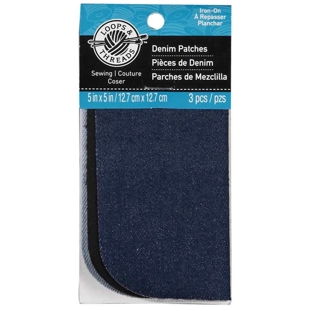 Best reviews of βοΈ 24 Packs: 3 ct. (72 total) Assorted Denim Patches by Loops & Threads™ π