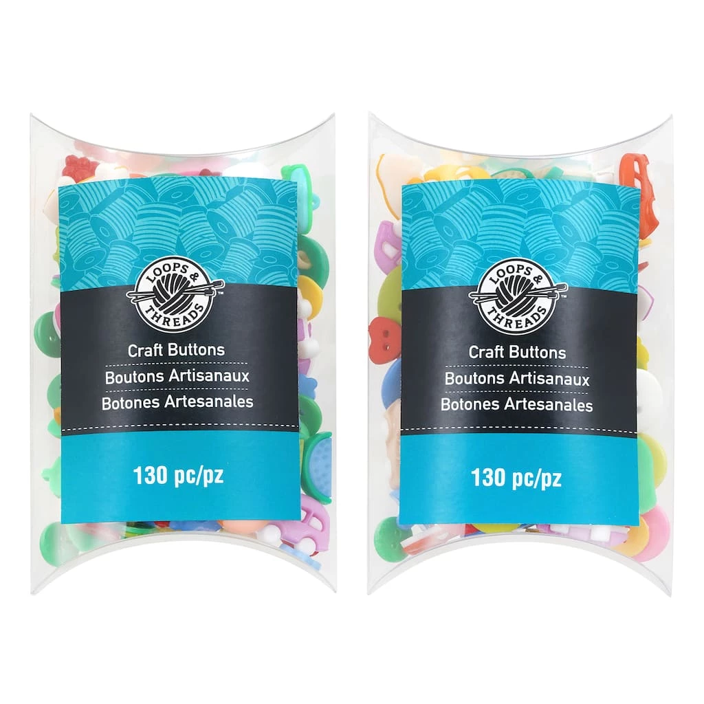 Buy π Assorted Brights Craft Button Value Pack by Loops & Threads™ π―