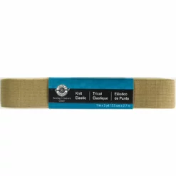 Budget 🎉 12 Pack: 1" Khaki Knit Elastic by Loops & Threads™ 😉