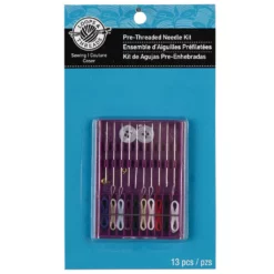 Cheap π― 12 Pack: Pre-Threaded Needle Kit by Loops & Threads™ π