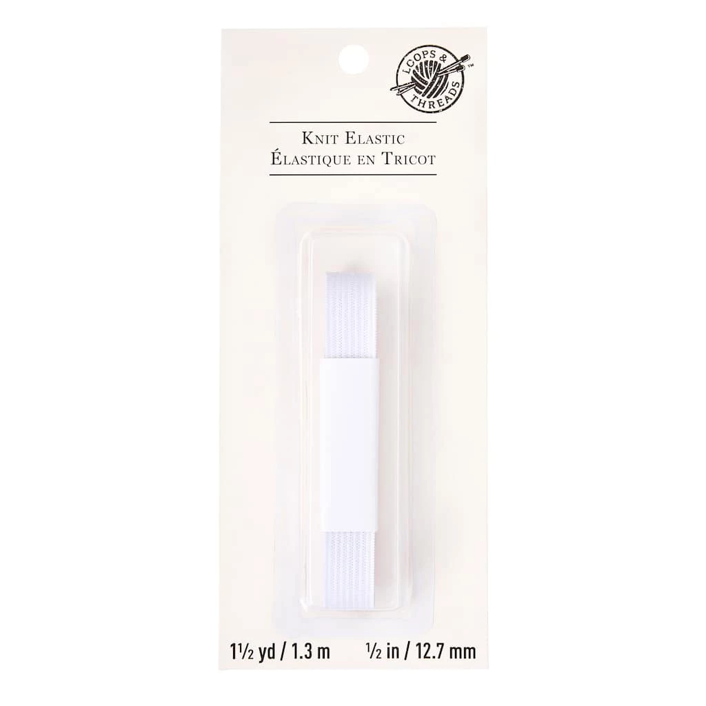 Brand new π Loops & Threads™ Knit Elastic, 1/2" βοΈ