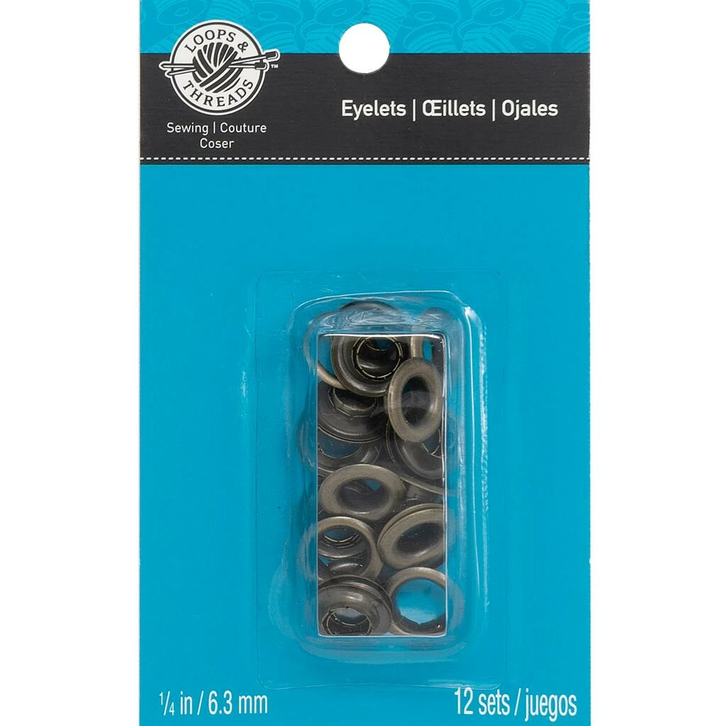 New π 12 Packs: 12 ct. (144 total) Antique Brass Eyelets by Loops & Threads™ β€οΈ - Image 3