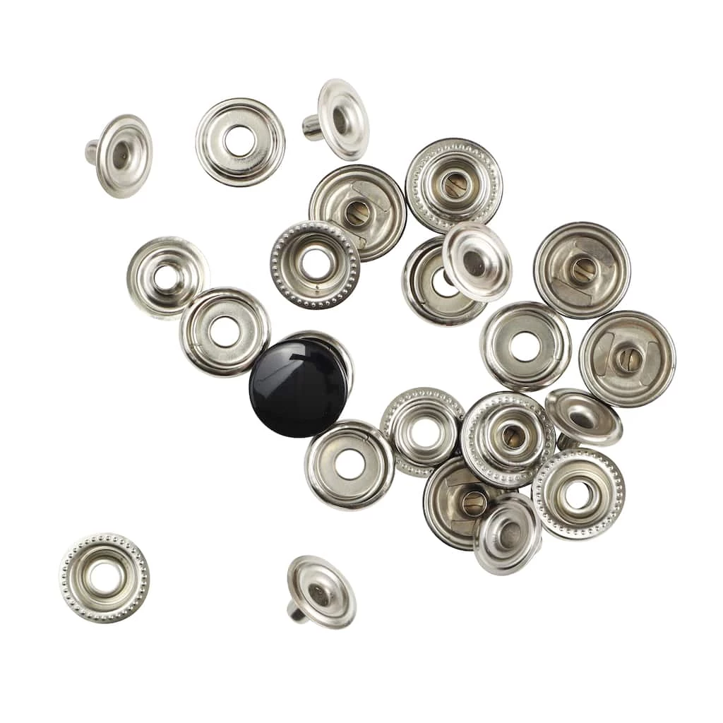 Wholesale π 12 Packs: 7 ct. (84 total) Black Heavy Duty Snaps by Loops & Threads™ π - Image 4