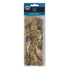 Top 10 π 12 Pack: Light Brown Wooden Buttons Set by Loops & Threads® β€οΈ