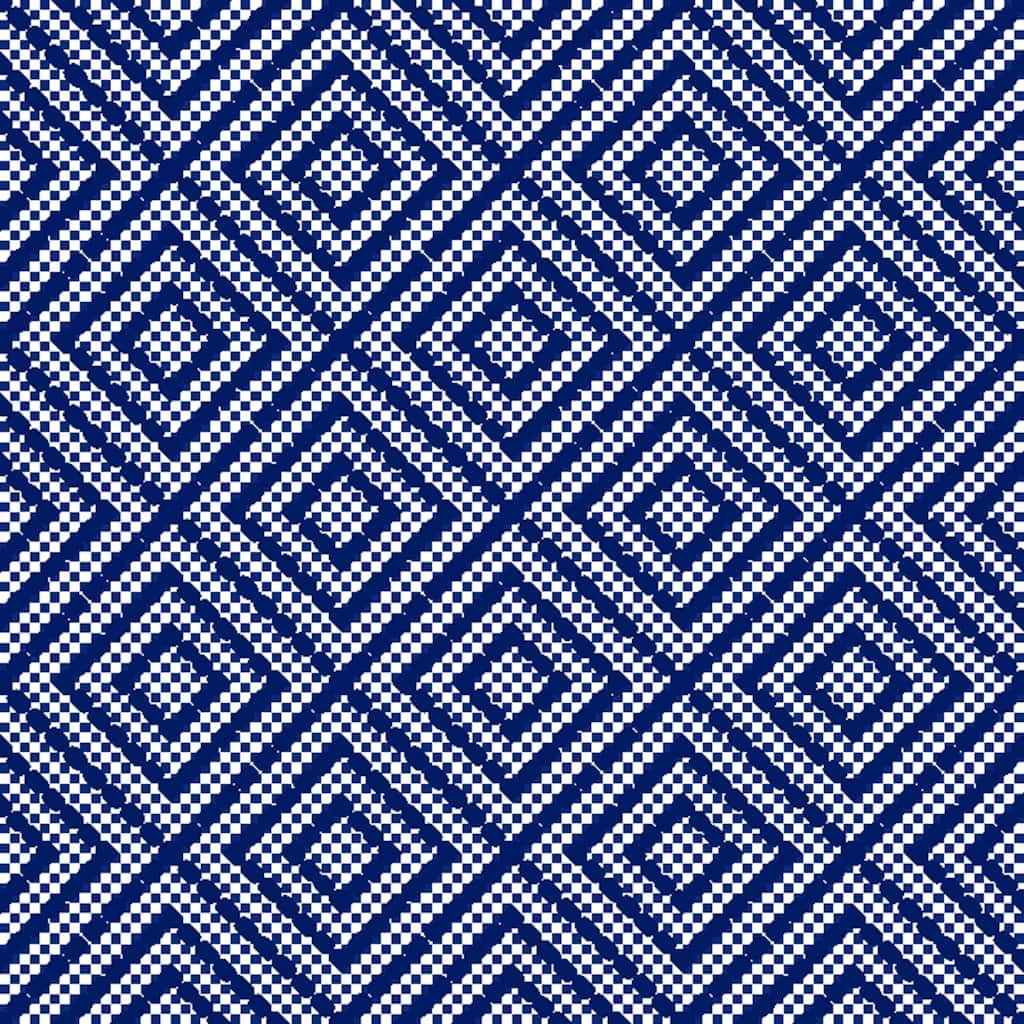 Cheapest π Blue Printed Fabric Strips by Loops & Threads® π - Image 4