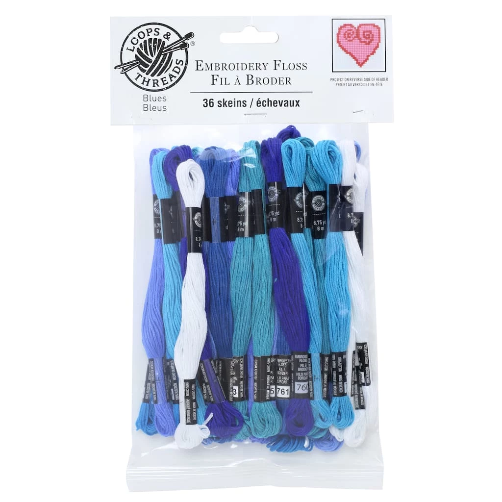 Discount π 12 Packs: 36 ct. (432 total) Blues Embroidery Floss by Loops & Threads® π₯ - Image 3