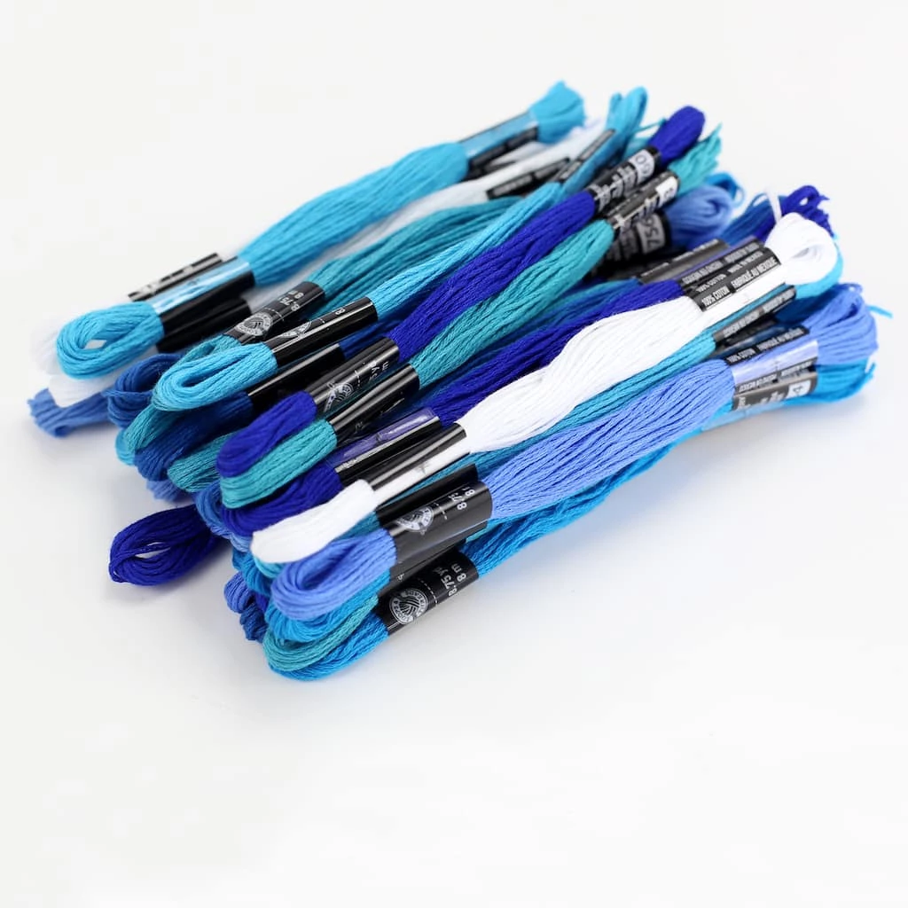 Discount π 12 Packs: 36 ct. (432 total) Blues Embroidery Floss by Loops & Threads® π₯