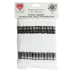 New 😍 White Embroidery Floss Pack by Loops & Threads®, 36ct. ⌛
