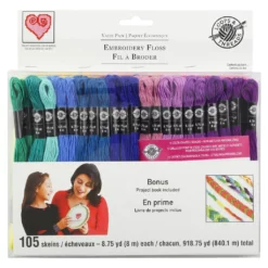 Cheapest 👍 Embroidery Floss Value Pack by Loops & Threads®, 105ct. 🌟