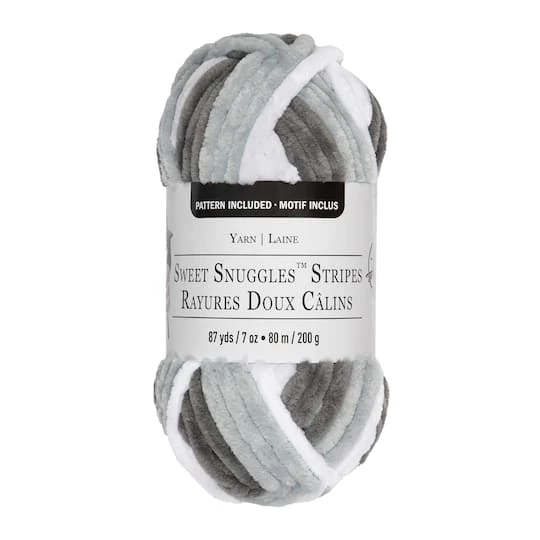 New β¨ 18 Pack: Sweet Snuggles™ Stripes Yarn by Loops & Threads® π - Image 5