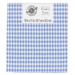 Hot Sale π₯ Blue & White Plaid Cotton Fabric by Loops & Threads™ π