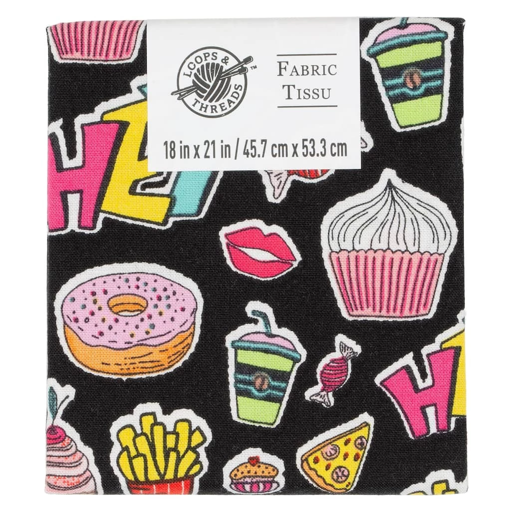 Deals π Foodie Design Cotton Fabric by Loops & Threads™ β
