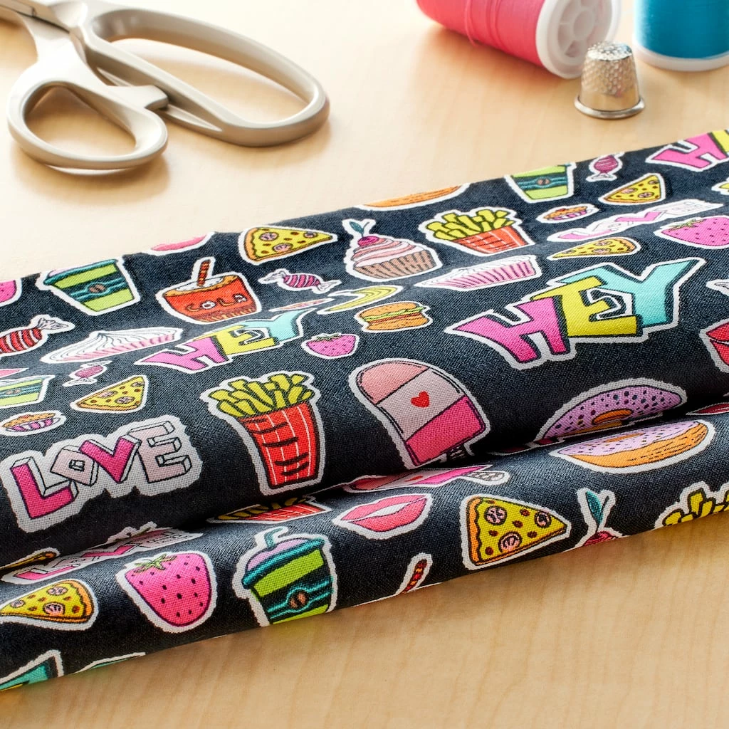 Deals π Foodie Design Cotton Fabric by Loops & Threads™ β - Image 2