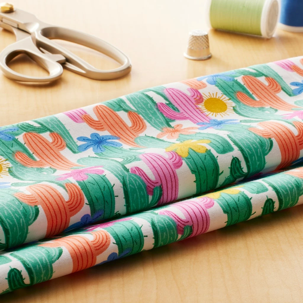 Hot Sale π Cactus Cotton Fabric by Loops & Threads™ π - Image 4