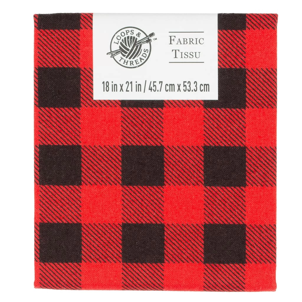 Best reviews of π Red & Black Buffalo Plaid Cotton Fabric by Loops & Threads™ π₯