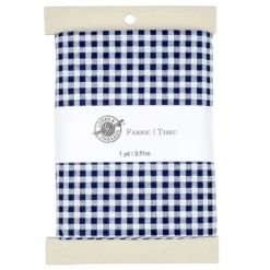 Coupon π Navy & White Checkered Cotton Fabric Bundle by Loops & Threads™ β