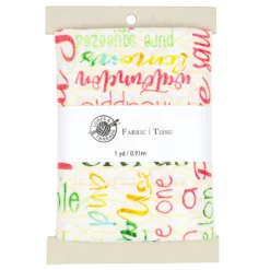 Deals π Colorful Words Cotton Fabric Bundle by Loops & Threads™ π