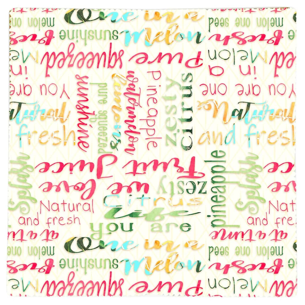 Deals π Colorful Words Cotton Fabric Bundle by Loops & Threads™ π - Image 3