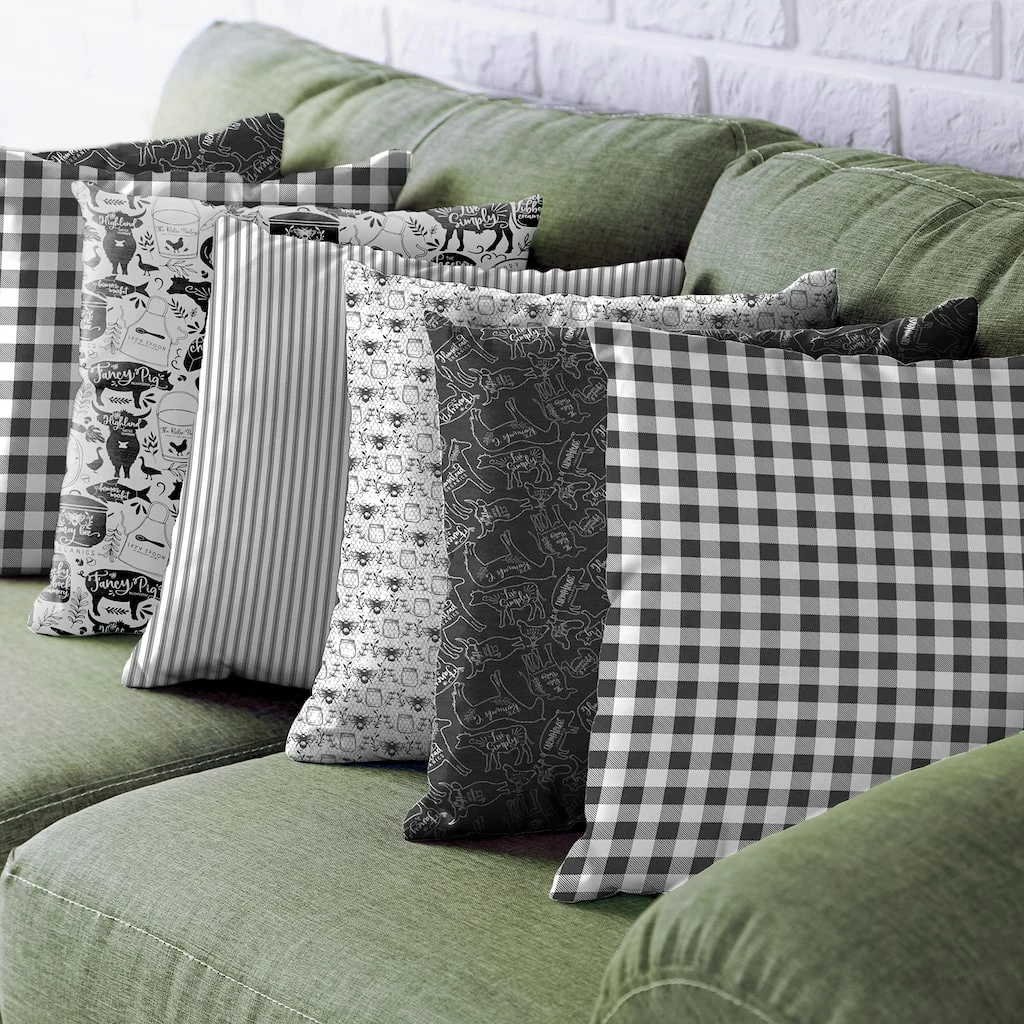 Hot Sale π Black & White Farmhouse Cotton Fabric Bundle by Loops & Threads™ β - Image 3