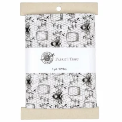 Discount 🔔 Black & White Bees Cotton Fabric Bundle by Loops & Threads™ 👍