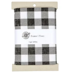 Best Sale π₯ Black & White Buffalo Check Cotton Fabric by Loops & Threads™ β