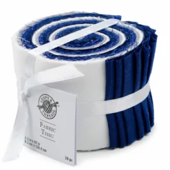 New π Blue & White Cotton Fabric Strips by Loops & Threads™ π―