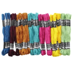 Best reviews of 𧨠12 Packs: 36 ct. (432 total) Uptown Brights Embroidery Floss by Loops & Threads® π