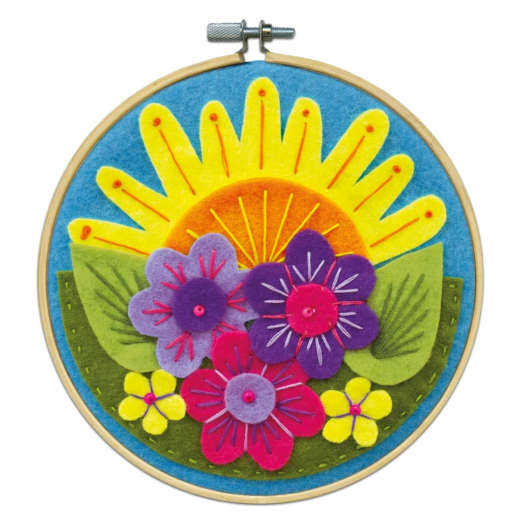 Cheapest π€© Sunrise Felt Applique Kit by Loops & Threads® π
