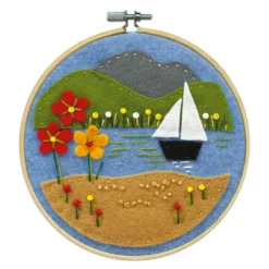 Outlet 😍 Sailboat Felt Applique Kit by Loops & Threads® 🛒