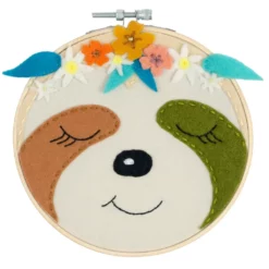 New 🔔 Sloth Felt Hoop Kit by Loops & Threads™ 🔔