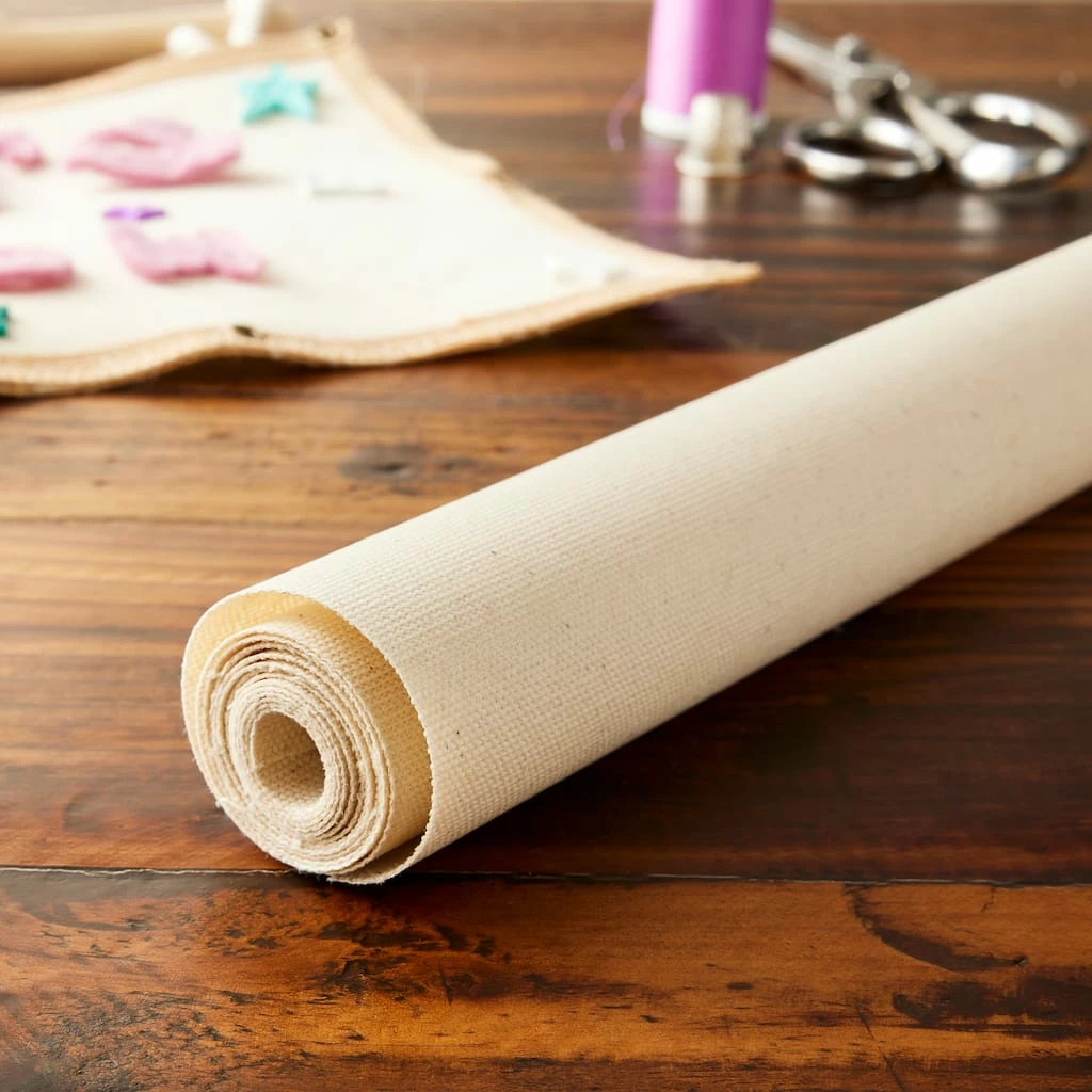 Best reviews of π Natural Laminated Canvas Fabric Roll by Loops & Threads® π - Image 4