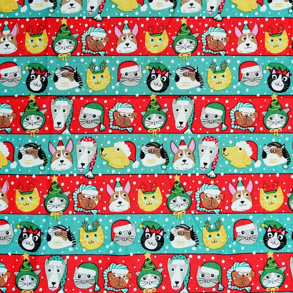 Budget π₯ Christmas Pets Cotton Fabric by Loops & Threads® βοΈ - Image 2