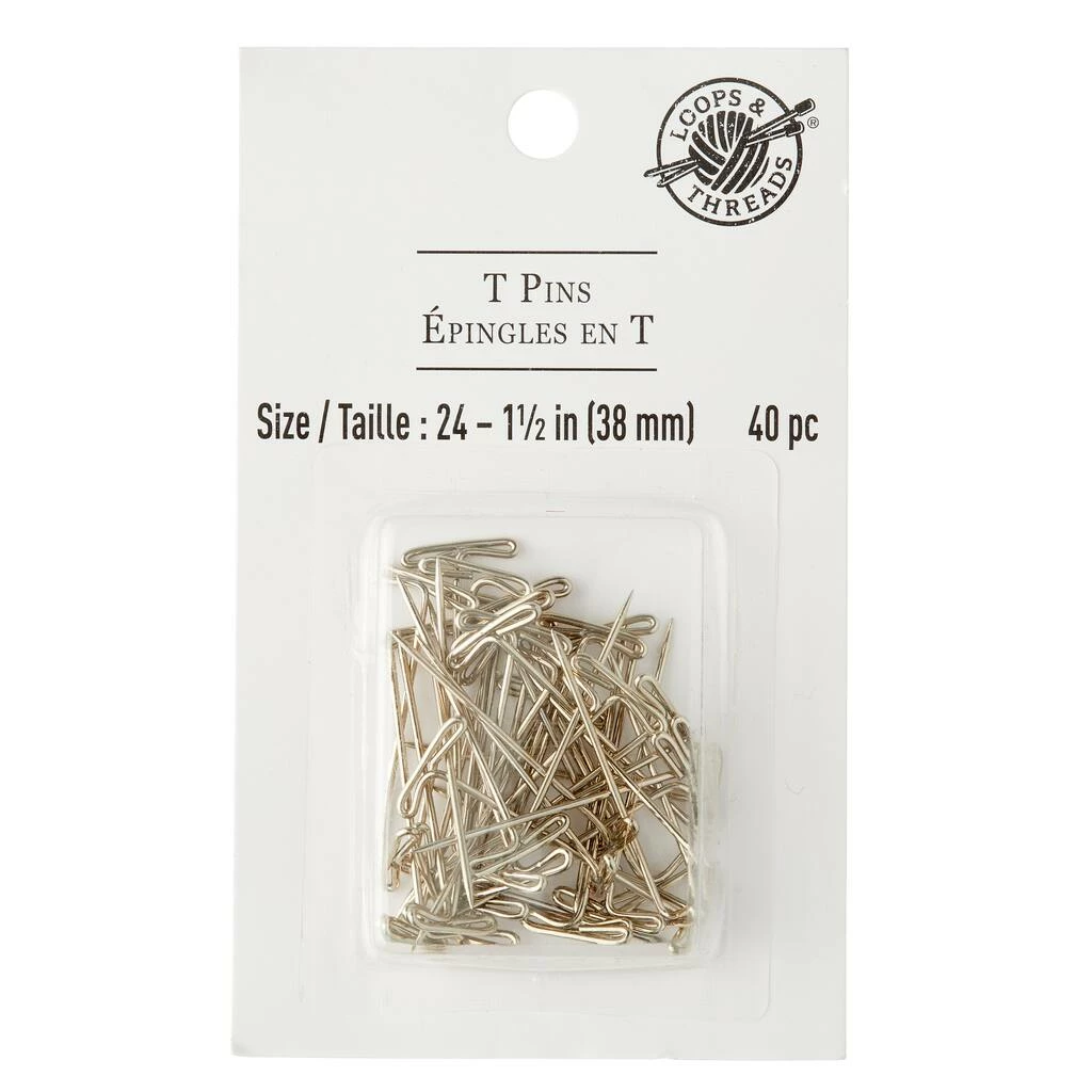 Best Pirce π 12 Packs: 40 ct. (480 total) 1.5" T-Pins by Loops & Threads™ π - Image 3