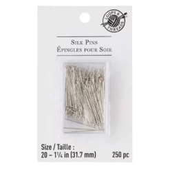 Outlet π€© 12 Packs: 250 ct. (3,000 total) 1.25" Very Fine Silk Pins by Loops & Threads™ π₯