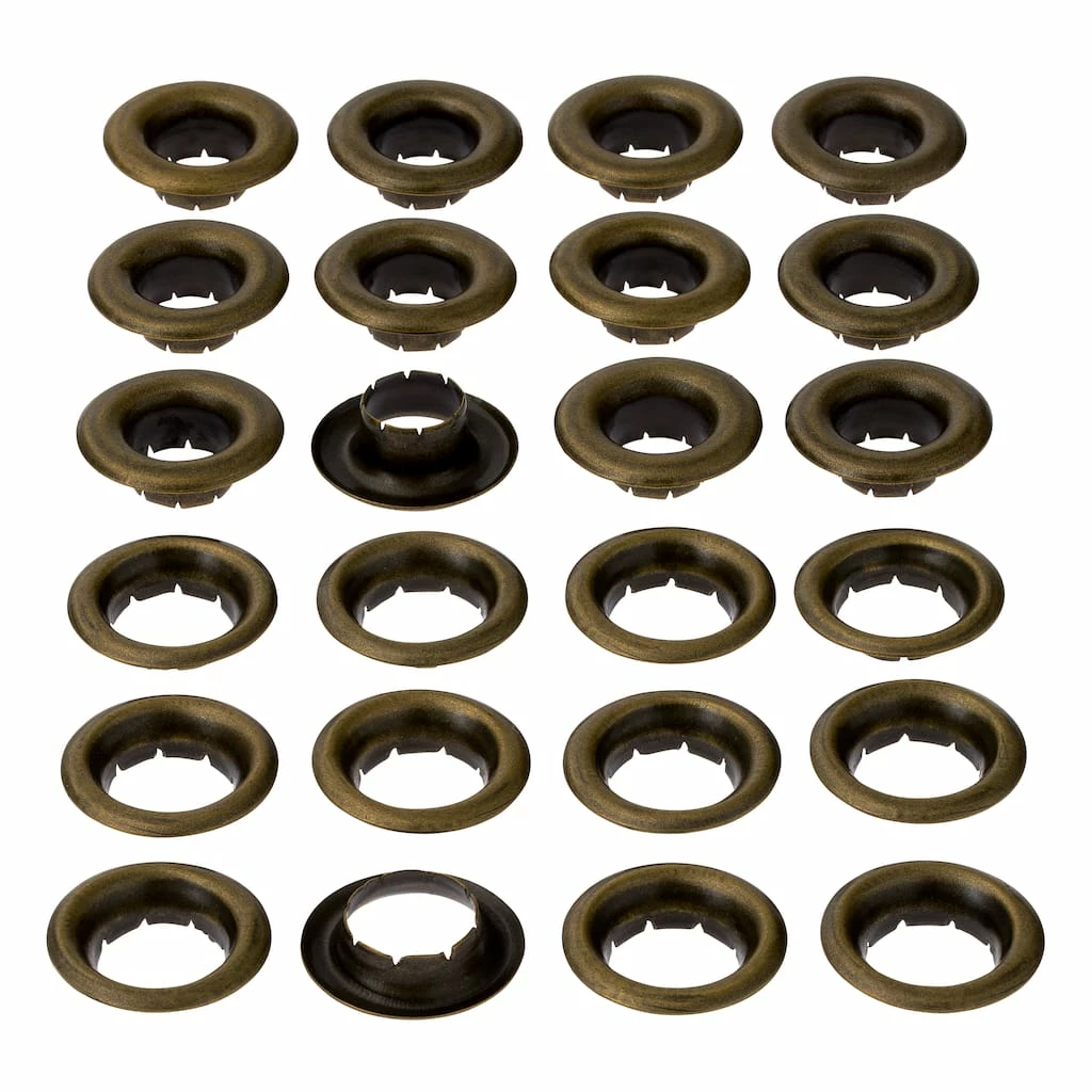 New π 12 Packs: 12 ct. (144 total) Antique Brass Eyelets by Loops & Threads™ β€οΈ