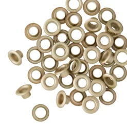 Outlet π 12 Packs: 25 ct. (600 total) 3/16" Antique Brass Eyelets by Loops & Threads™ π
