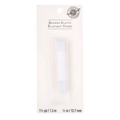 Flash Sale 🌟 12 Pack: 1/2" White Braided Elastic by Loops & Threads™ 🤩