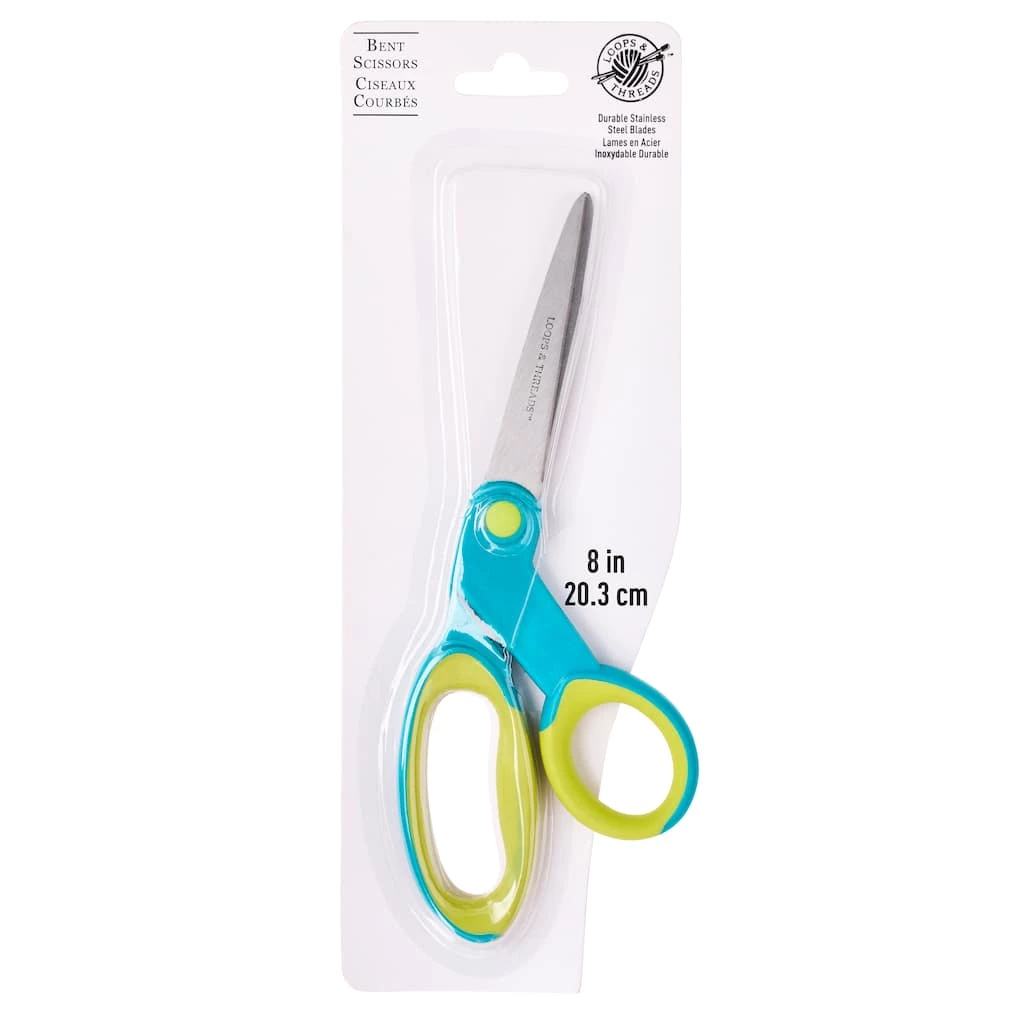 Coupon β¨ 12 Pack: 8" Bent Scissors by Loops & Threads™ π